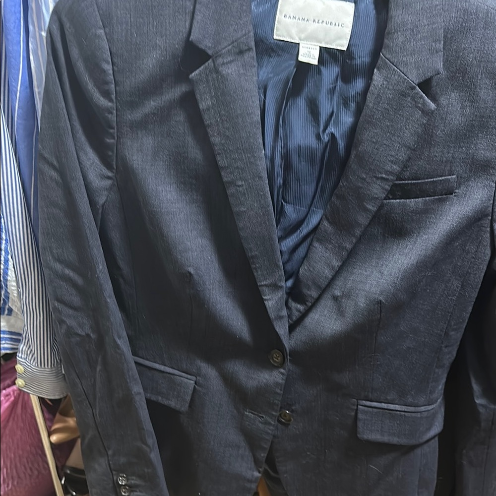 Women’s Banana Republic Blue Tailored Blazer, size 12